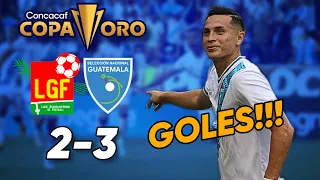 💥 MIRA los GOLES DE GUATEMALA VS GUADALUPE en la COPA ORO 2023 | Narración de Emisoras Unidas