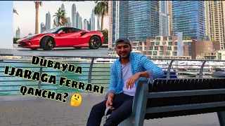 DUBAYDA INOMARKALARNING IJARASI QANCHA?  RENTAL CAR PRICE IN DUBAI.