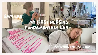 my first fundamentals nursing lab!