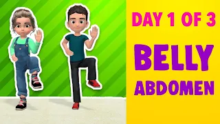 Kids Daily Exercise: Day 1 of 3 // Belly and Abdomen