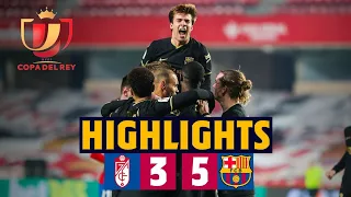 LATE COMEBACK DRAMA🤯|HIGHLIGHTS|GRANADA 3-5 BARCA