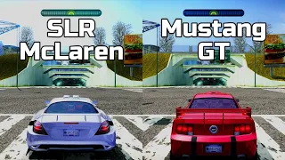 NFS Most Wanted: Mercedes SLR McLaren vs Ford Mustang GT - Drag Race