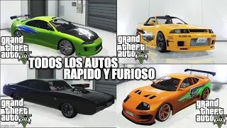 Todos los Autos de Rapido y furioso 1 GTA V online