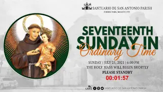 Live || Sunday, July 25, 2021 6:00 pm - The Celebration of the Holy Mass.