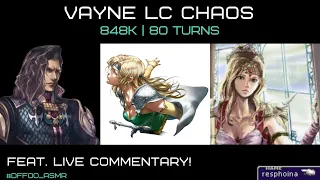 (DFFOO GL) Vayne LC CHAOS with Commentary! (848k Vayne / Celes / Rosa / Brothers)