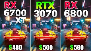 RX 6700 XT vs RTX 3070 vs RX 6800 - Test in 8 Games