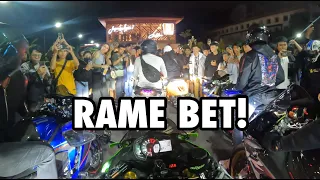 Kumpul Rame Anak Motor - Midnight Bikers Meetup Scene in Bali 2023 - ZX25R