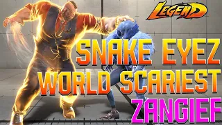 Street Fighter 6 🔥Snake Eyez The Most Scariest Zangief Gameplay!