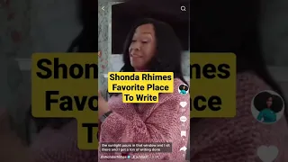 Shonda Rhimes Favorite Writing Spot