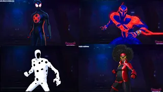 All Across The Spider-Verse Characters and Suits Showcase - Marvel Future Fight