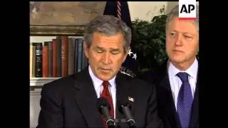 Bush, Bush Snr And Clinton In Joint Appeal