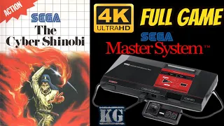 The Cyber Shinobi [SEGA MASTER SYSTEM] Gameplay Walkthrough FULL GAME [4K60ᶠᵖˢ UHD🔴]