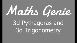 3d Pythagoras and 3d Trigonometry