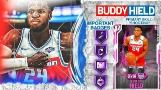PINK DIAMOND BUDDY HIELD GAMEPLAY! 3 POINT CONTEST CHAMP IS GOATED IN NBA 2k20 MyTEAM
