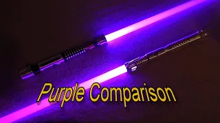 Comparing Saberforge Purple with Ultrasabers Violet Amethyst [HD]