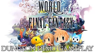 World of Final Fantasy DUNGEON DEMO PS4 GAMEPLAY! Turn Based FF Returns!