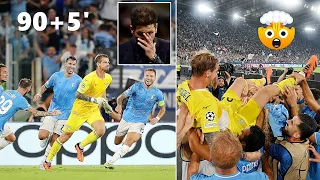 🤯Lazio Fans' Crying Reaction to Their Goalie Provedel's 95th min Equalizer vs Atletico Madrid!