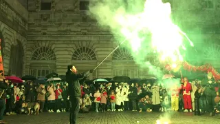 2022 Edinburgh Chinese New Yew Celebration Firecrackers at City Chambers