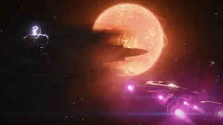 Carrier arrival at M-class star - Elite Dangerous