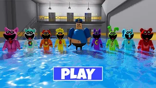 WATER BARRY'S PRISON RUN VS Smiling Critters - Walkthrough Full Gameplay #obby #roblox