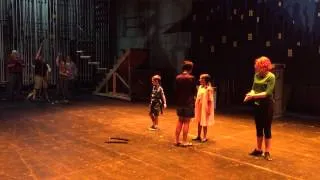 Jane and Michael Banks Fly for the First Time- Mary Poppins The Musical Backstage