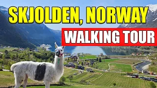 Skjolden Norway Walking Tour Sognefjord Cruise Port City Center Llamas #skjolden #norway