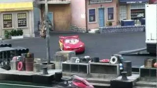 Lightning McQueen debuts in Lights Motors Action Extreme Stunt Show at Disney's Hollywood Studios