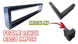 Cara membuat frame running text dengan hollow lokal | Rakit running text tanpa baut maghnet