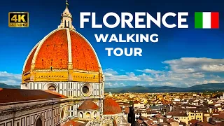 🇮🇹PIAZZA DEL DUOMO, FLORENCE, Italy☀️ 4K HDR 60fps Walking Tour