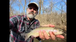 South Bear, Iowa Driftless, First try at Euro-nymphing