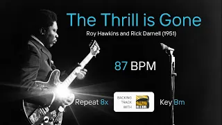 Blues in B minor | Backing Track: 'The Thrill Is Gone' Vibes | B.B. King Style