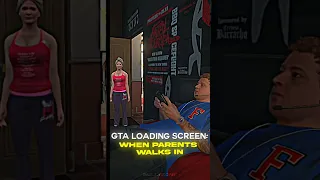 Loading Screen In GTA When Parents Walk In☠️#gta #shorts