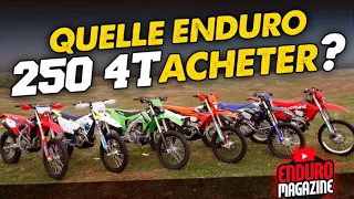 Essai comparatif 250 : Quelle ENDURO 4T acheter ? Sherco, Kawasaki, GasGas, Husqvarna ou Honda ?