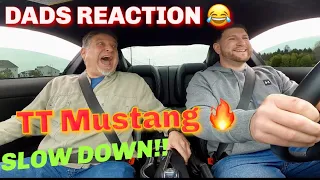 Dads Reaction to 1000HP TWIN TURBO MUSTANG    ( He Wasn’t Ready 😂)