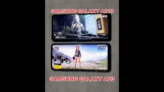 SAMSUNG A23 VS SAMSUNG A21S PUBG TEST GRAPHIC 🔥 #shorts