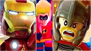 LEGO The Incredibles -  All Playable Supers Moves in Lego The Incredibles Gameplay Walkthrough 100%