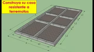 Como construir una casa de uno o dos pisos sismoresistente, 1° parte Cimentaciones