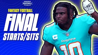 FINAL Week 15 Cheat Sheet: LIVE Starts/Sits Q&A! + Tyreek Hill OUT, Jalen Hurts DOWNGRADED & More!