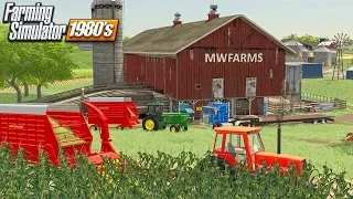 80's SILAGE CHOPPING WITH THE NEW ALLIS (1980's ROLEPLAY) FARMING SIMULATOR 19