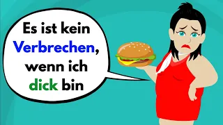 Deutsch lernen | Es ist kein Verbrechen, wenn ich dick bin | Wortschatz und wichtige Verben