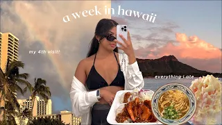 WEEK IN OAHU, HAWAII 🌴 travel vlog, everything I did and ate