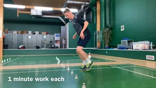 Training speed and agility badminton