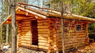 The Off Grid Log Cabin Sauna - Wood Floor and What's the Roof Frame For?