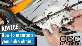 Maintaining your bike chain after every ride - LIFE OF TRI