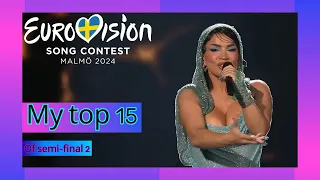 listening to and ranking the eurovision 2024 semifinal 2 songs