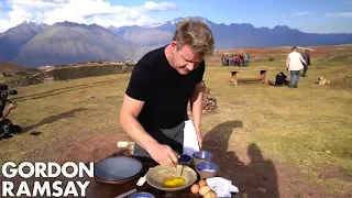 Gordon Ramsay Makes Alpaca Scrambled Eggs in Peru | Scrambled