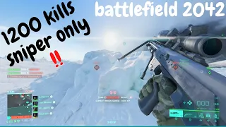 (Best of Battlefield 2042 - What 50 Hour and 1200 kills Sniper only looks in bf 2042 (ps5 gameplay