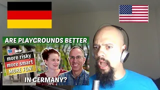 American Reacts To Are Playgrounds BETTER in GERMANY than in the USA