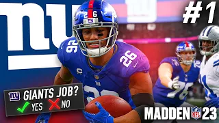 Madden 23 New York Giants Franchise Mode Ep. 1 | Starting the Rebuild