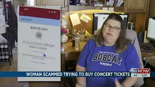 Woman scammed trying to buy concert tickets